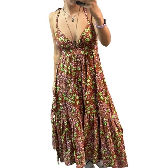 A.L.C Rhodes Print Linen Maxi Dress - Picture 3 of 5